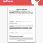 Positive Steps To Wellbeing Worksheet