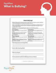 What Is Bullying? Worksheet